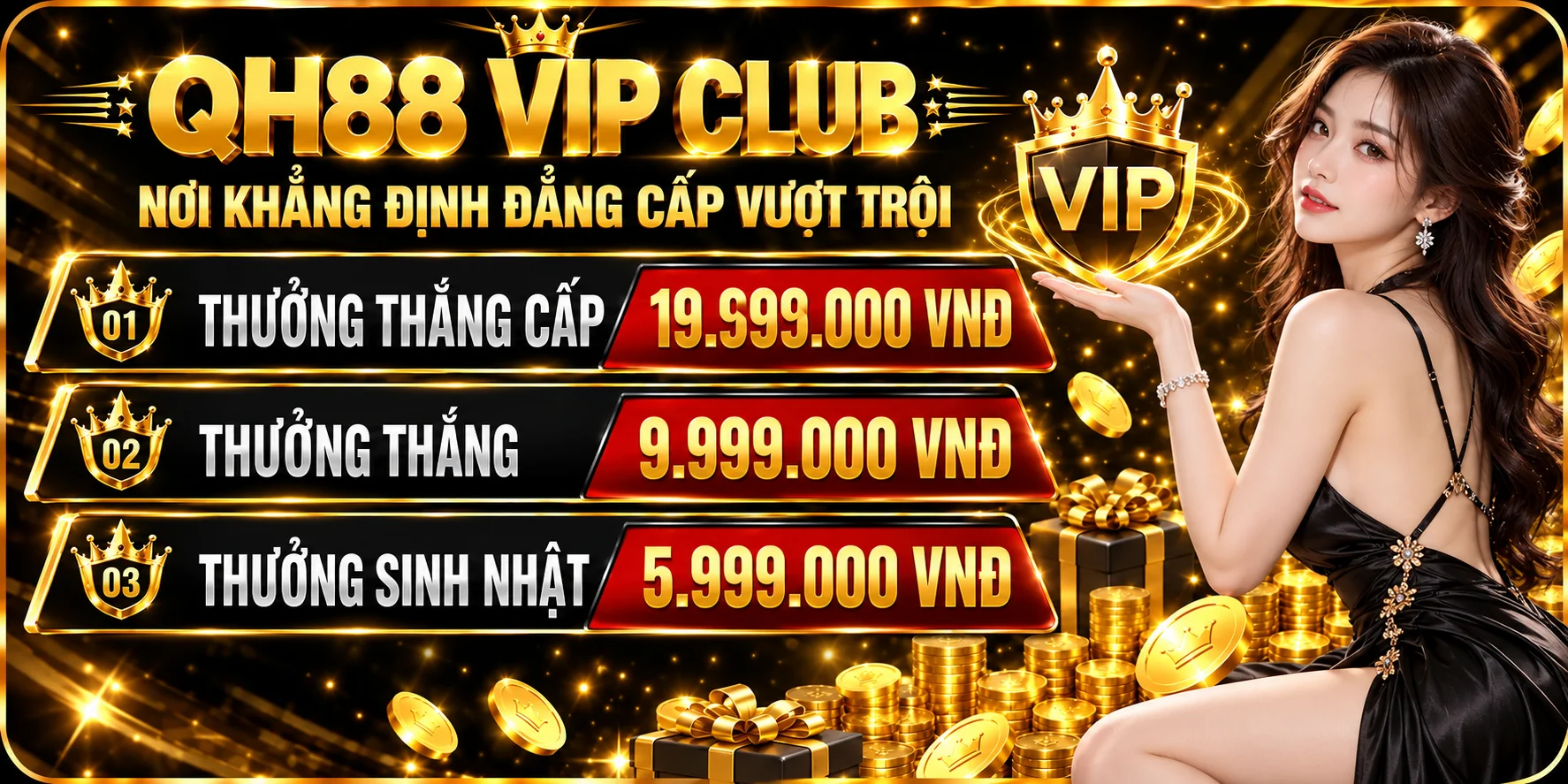 QH88 VIP Club và quyền lợi thành viên VIP